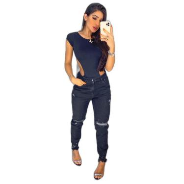 Imagem de CALÇA MOM PRETA 100% ALGODÃO 19753 40 UNICA UNICA-Feminino