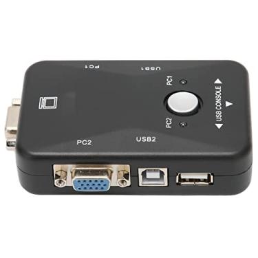 Imagem de YOUTHINK DVI USB 2.0 KVM 1920x1440 Resolução 2 Switcher de Port para 98 98se 2000 Me, Plug and Play, Material de Abdomínio Forte