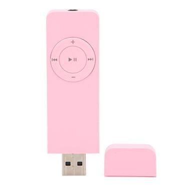 Imagem de Eacam Mp3 Player de 64 GB, Suporte de Som Sem Perdas, Mini Music Player Compacto e Portátil, Longa Duração da Bateria, Ouça Romances, Suporte de Cartão de Memória, Mini Music Player, (Rosa)