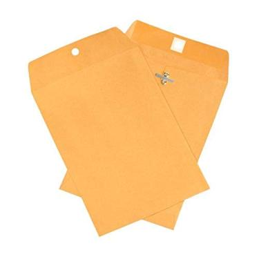Imagem de BOX USA Envelopes com fecho de 15,24 cm x 23 cm com abas gomadas, Kraft, ótimo para arquivar, armazenar ou enviar documentos, caixa com 1000