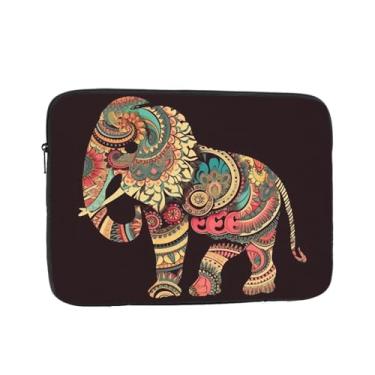 Imagem de Capa para laptop, linda bolsa de transporte de elefante, capa protetora para notebook de 12 polegadas