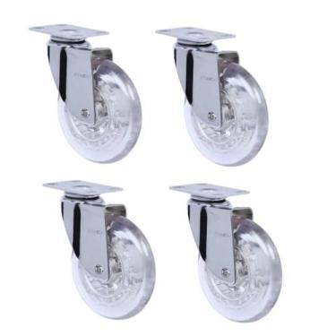 Imagem de Rodizio Gel Giratório 75mm Kit 4 Peças - SCHIOPPA