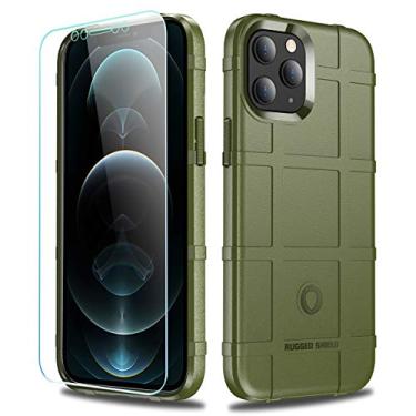 Imagem de Capa para iPhone 12 Pro Max, LABILUS (série Rugged Shield) Capa protetora tática de armadura sólida espessa de TPU para iPhone 12 Pro Max (6,5 polegadas) - Verde militar