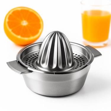 Imagem de Espremedor De Frutas Manual 500ml Inox Profissional Suco de Laranja Li