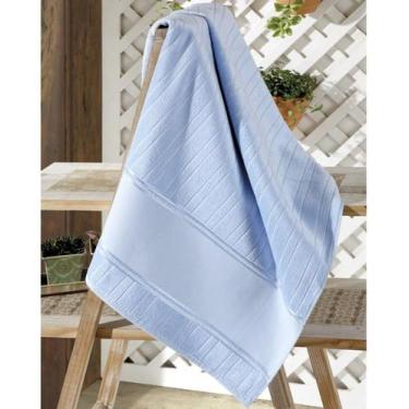 Imagem de Toalha Rosto Velour Artesanalle 0,50 X 0,80 - Dohler, Azul Claro, 0,50