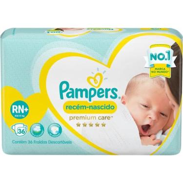 Imagem de Fraldas Pampers Recém-Nascido Premium Care RN 36 - Procter & Gamble Br