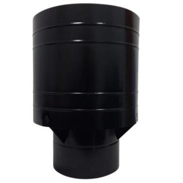 Imagem de Chapéu Canhão Sputnik 12 Polegadas, Duto Forno Preto - INOX LAURINDOS