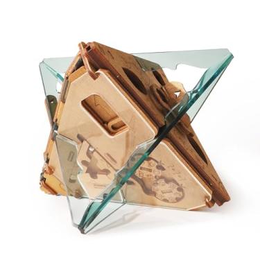 Imagem de PUZZLE POTATO Anti-Gravity Puzzle Box - 3D Brain Teaser Puzzle for Adults - Wooden Treasure Chest - Money Puzzle Box for Cash Gift - Escape Room Game