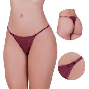 Imagem de Kit 5 Calcinha Fio Tanga Tule Transparente - NAKA MODAS, GG, Sortido