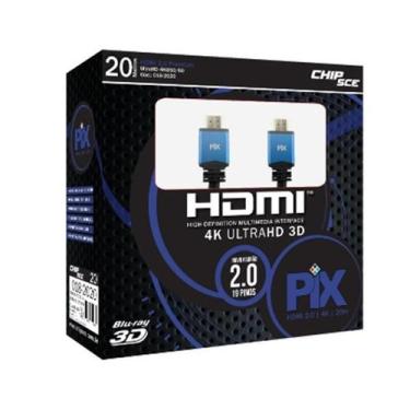 Imagem de Cabo Hdmi Macho X Macho 4K Acessorio De Audio 20 Metros - A.R Variedad