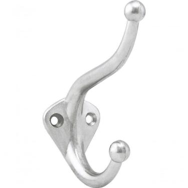 Imagem de Cabide Duplo Grande Metálico Niquelado - Nove54