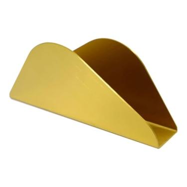 Imagem de Porta-guardanapos de aço inoxidável dourado - elegante suporte de mesa para casamentos, restaurantes uso doméstico - rack de guardanapos (dourado)