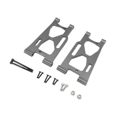Imagem de Fenteer 2 peças de reposição para braço oscilante inferior traseiro de carro RC, acessórios de hobby e brinquedos resistentes, peça de atualização para carro, Cinza