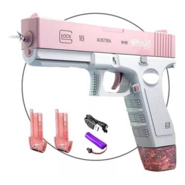 Imagem de Brinquedo pistola de Água Elétrica Automática 1 Pente Carregável Lança
