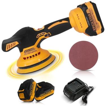 Imagem de Politriz Automotiva 21V 6 Velocidades, Politriz Roto Orbital 6 Polegadas, Polir Lixar Carro Azulejo Madeira com Acessórios