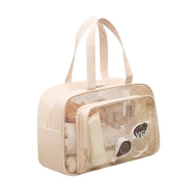 Imagem de Bolsa de higiene de viagem DAPOWER impermeável à prova de areia (bege)