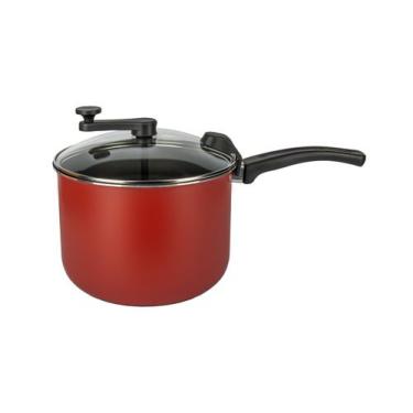 Imagem de Panela Pipoqueira Antiaderente Com Tampa de Vidro Manivela - Cozillar