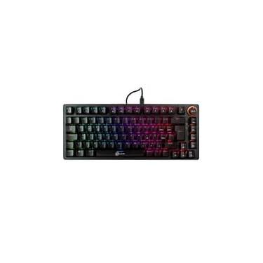 Imagem de Teclado Mecanico Gamer Kalkan Blaze Pro Gasket, RGB, Switches YH Marrom, Layout 75%, USB Tipo-C, ABNT2, Preto - KLK00016