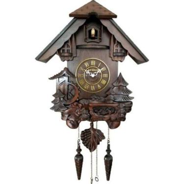 Imagem de Relógio D Parede Cuco Passarinho Canta Grande Madeira 530003
