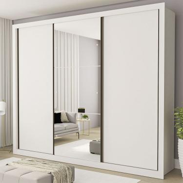 Imagem de Guarda Roupa Casal com 3 Espelhos 3 Portas Minastex