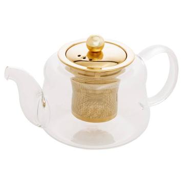 Imagem de Chaleira com Difusor Wolff Dourado de Borossilicato 600ml