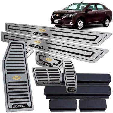 Imagem de Descanso Pedaleira Automático Soleira Chevrolet Cobalt Preto