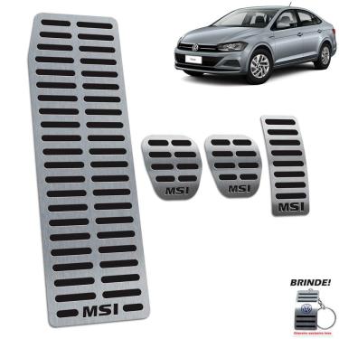 Imagem de Virtus Msi 2018 2019 2020 Descanso + Pedaleiras Manual PRETO