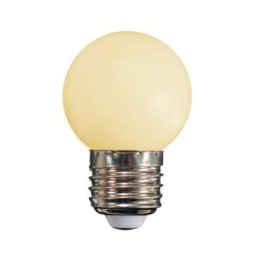 Imagem de Kit 05 Lâmpada Bolinha Mini Bulbo Led 1w E27 Luz E Decoração Branco Qu