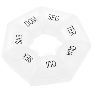 Imagem de Porta Remédios Semanal 7 Divisórias 7 Dias Caixa Comprimidos