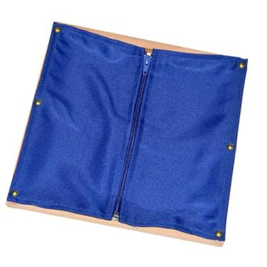 Imagem de harayaa Cabideiro de roupas, brinquedo educativo, presente para pré-escola, auxílio para ensino de independência, desenvolvimento de habilidades para a vida, Zíper