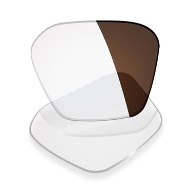 Imagem de Mryok Lentes de substituição para óculos de sol Oakley Briza OO9497 58 mm, HD Polarized, proteção UV, resistente a impactos, ajuste perfeito, Marrom fotocromático anti luz azul, One Size