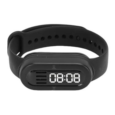 Imagem de Zopsc Pulseira Inteligente Com Alto-falante Bluetooth, Relógio Digital LED Com Reprodutor de MP3 e Memória de 200 MB, Carregamento Tipo C, Ruído Branco, para Sono Em (Preto)