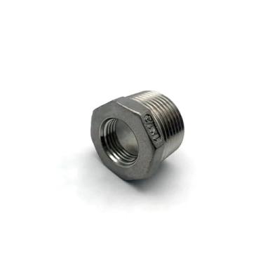 Imagem de 1 peça NPT rosca fêmea 304 aço inoxidável bucha redutora DN6 - DN50 conector de junta de manga SS304 (1-1I2 a 1I2)