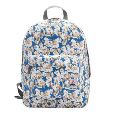 Imagem de Mochila Republic Vix by Chenson Estampada Margaridas 8331216, Azul