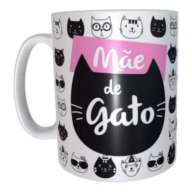 Imagem de Caneca Personalizada Mãe De Gato - Caneca Branca - loja dinka