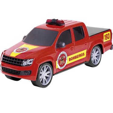 Imagem de Brinquedo Caminhonete Forca e Ação Bombeiro Poliplac - 6563