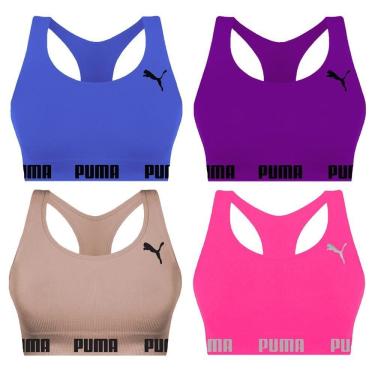 Imagem de Kit 4 Tops Puma Nadador Sem Costura Feminino