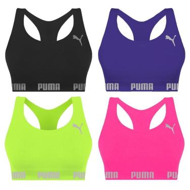 Imagem de Kit 4 Tops Puma Nadador Sem Costura Feminino