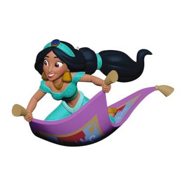 Imagem de Hallmark Keepsake Enfeite de Natal 2025, Disney Aladdin Jasmine's Magic Carpet Ride, presentes para fãs da Disney