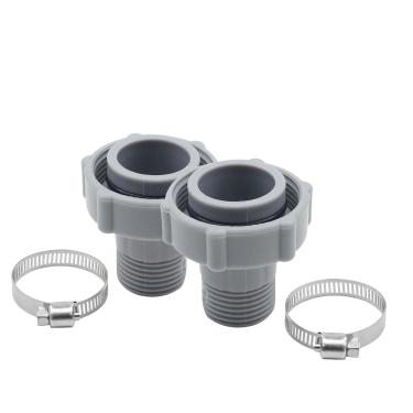 Imagem de Ynxgzcan O encaixe de ralo de piscina conecta adequado para piscinas Coleman com conexão à junta de tubulação de jardim P6D1420 é adequado para canos de água de 3,8 cm na piscina (pacote com 2)