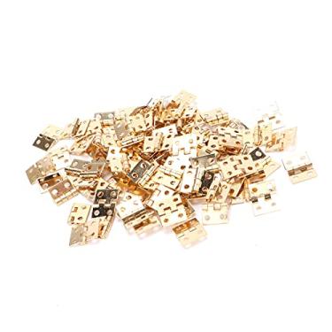 Imagem de Zhjvihx Mini Dobradiça, Pequena Dobradiça de Metal, Pequena retrô, Decoração, Mini Com Parafuso para Caixa de Joias de Madeira para Pequenos Projetos de Marcenaria