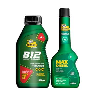 Imagem de Kit Aditivo Óleo B12 Premium 500ml Max Diesel 200ml Bardahl