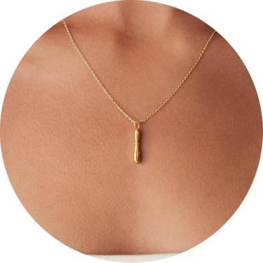 Imagem de Pingente de colar com inicial A-Z em 3D, joia de aço inoxidável personalizada, corrente ajustável, adequado para design moderno de letras femininas, F, Aço inoxidável, Sem Pedra Preciosa