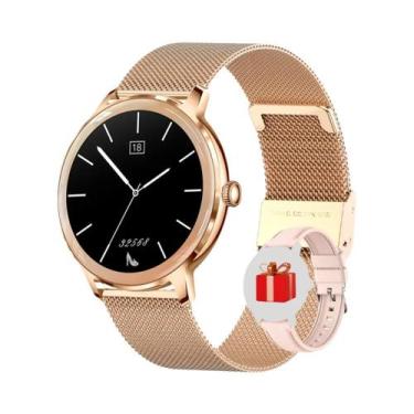 Imagem de Relógio Inteligente Ultra Fino AMOLED HD Para Mulheres Com Monitor De 