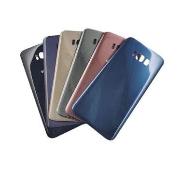 Imagem de SHOWGOOD Capa de bateria traseira para Samsung S8 Plus para Samsung Galaxy S8 Plus S8 s8+ G950 G950F G955 G955F substituição da capa traseira de vidro (S8Plus-azul)