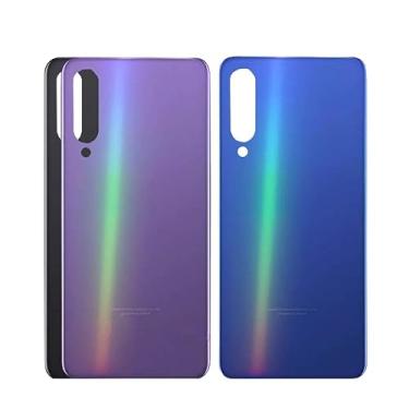 Imagem de SHOWGOOD para Xiaomi Mi 9 SE Capa traseira de vidro para porta traseira painel de vidro para Xiaomi Mi 9 Se capa de bateria peças de reposição (azul)