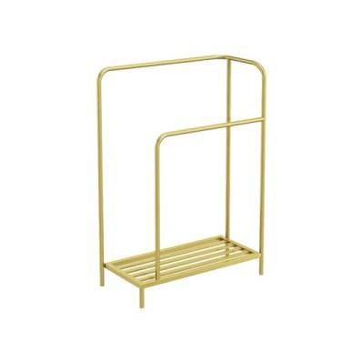Imagem de porta-toalhas Toalheiro de chão, rack armazenamento para banheiro doméstico, leve, luxuoso, para, sem perfuração(Gold)