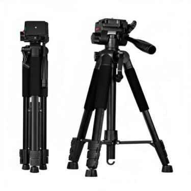 Imagem de Tripé Profissional Ajustável 1,40m – Para Celulares e Câmeras com Bolsa de Transporte