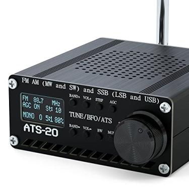 Imagem de Bulipu SI4732 Receptor de rádio de frequência total de todas as bandas, FM AM (MW e SW) SSB (LSB e USB) com alto-falante, antena, bateria, preto