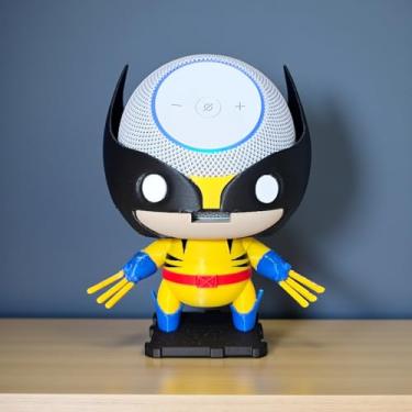 Imagem de Suporte Alexa Echo Dot MAX - Tema Wolverine - Presente, decoração criativa, escultura, miniatura